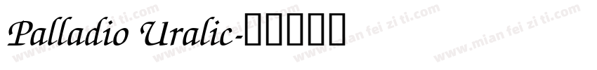 Palladio Uralic字体转换